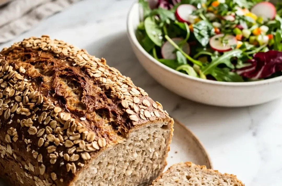 Schnelles Flockenbrot mit Sauerteig: Kernig & Saftig
