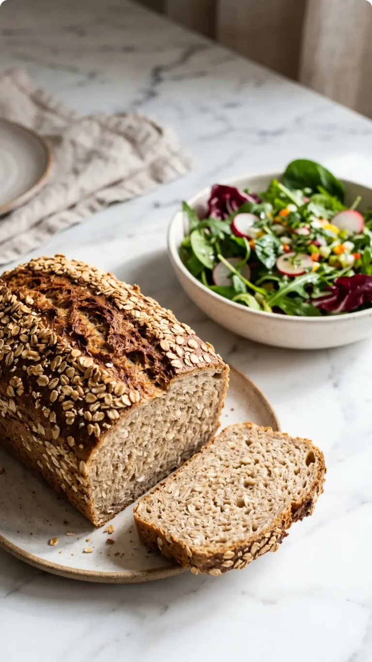 Schnelles Flockenbrot mit Sauerteig: Kernig & Saftig