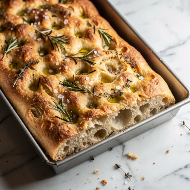 Knusprige Sauerteig Focaccia – Italienisches Rezept mit langer Kaltschmelze