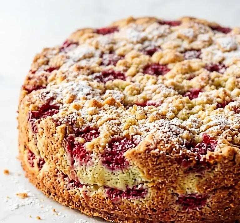 Saftiger schneller Himbeerkuchen vom Blech: Das beste Express-Rezept