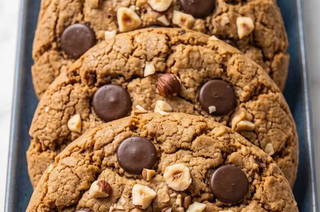 Knusprige Haselnuss-Schoko-Cookies mit Sauerteig: Einfaches Rezept