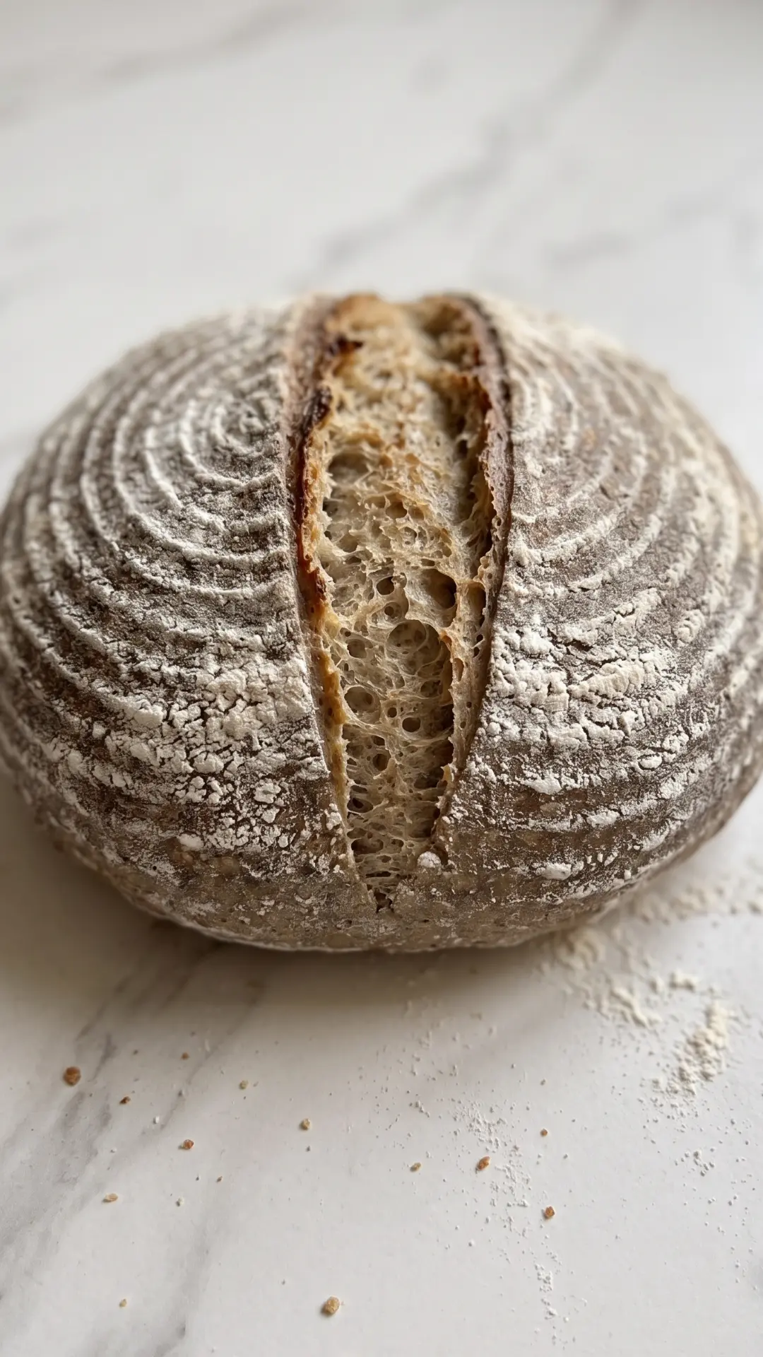 Vollkornbrot, Roggensauerteig, Gerstenschrot, Backstein, Krustenbrot, Vegan