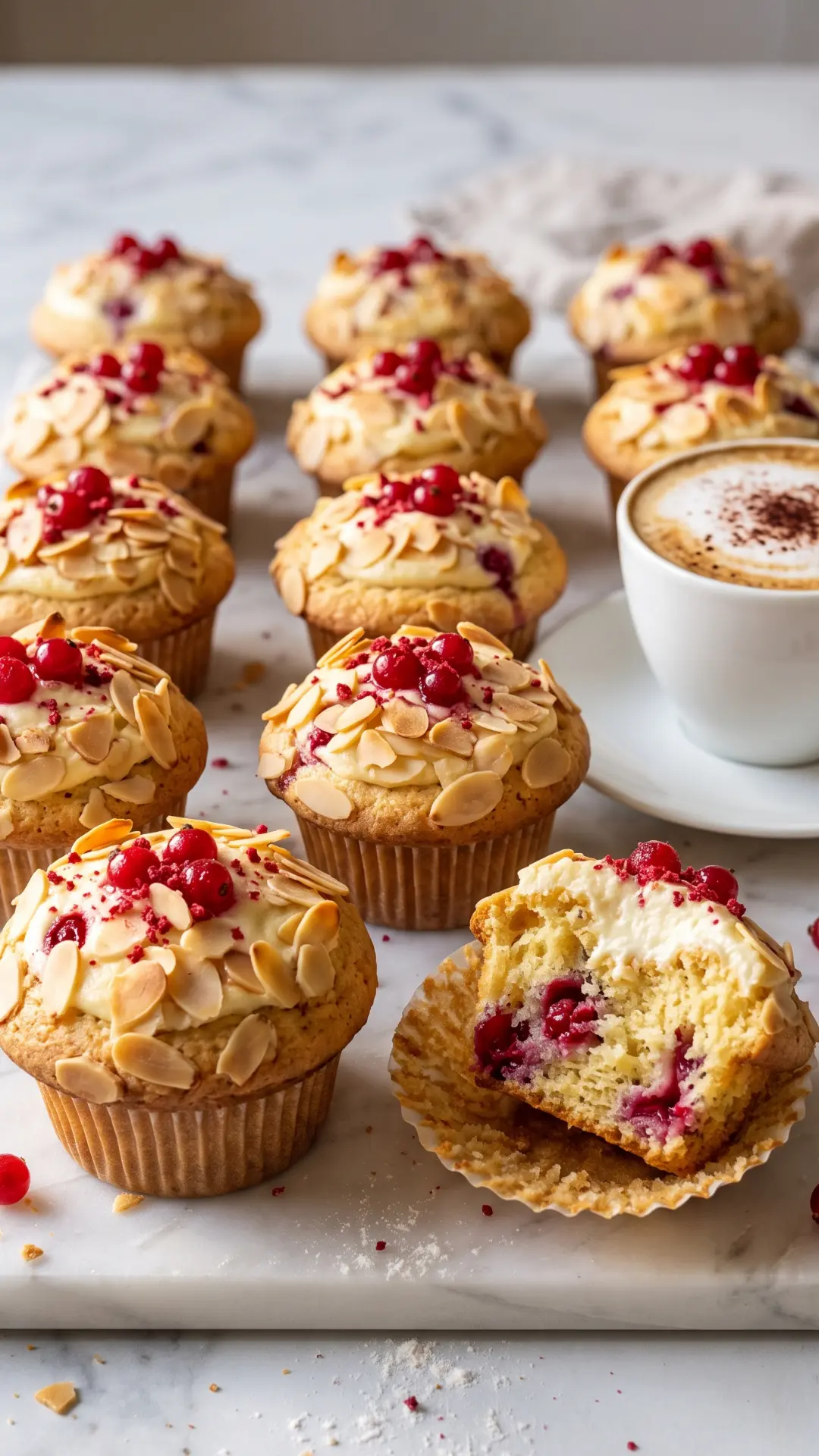 Saftige Johannisbeer-Rahm-Muffins – Fruchtig mit Schmandhaube