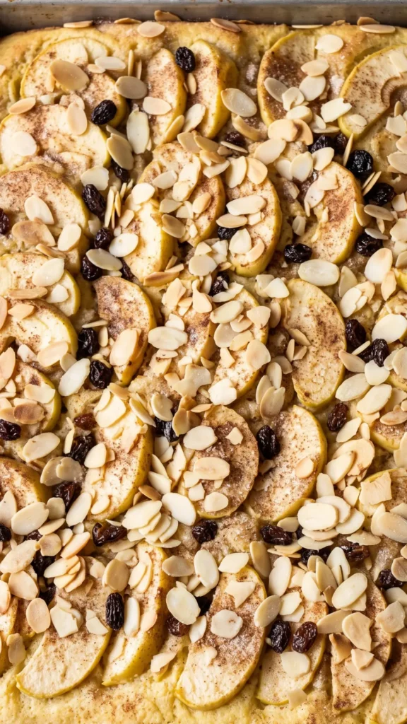 Saftiger Hefeteig-Apfelkuchen mit knuspriger Mandelkruste backen