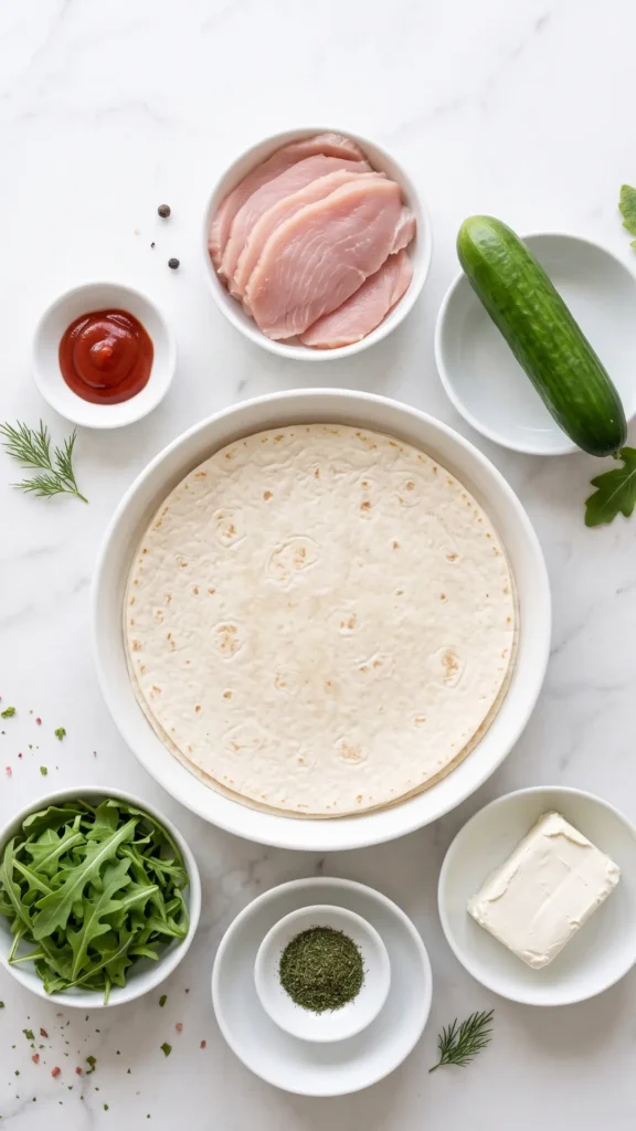 Schnelle Wrap-Röllchen mit Putenbrust – Perfekt für jede Party