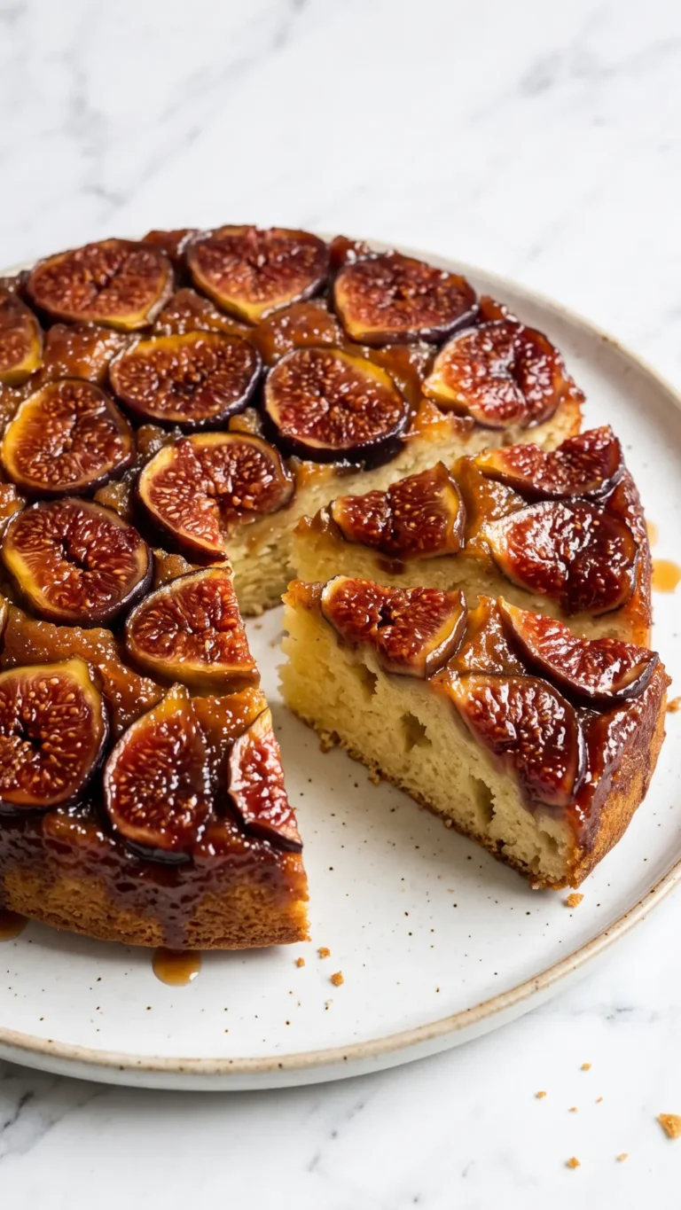 Französischer Feigenkuchen: Karamellisierter gestürzter Rührkuchen