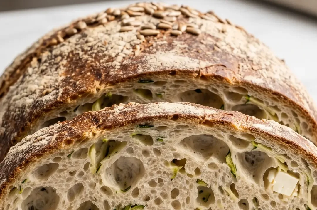 Saftiges Zucchinibrot mit Feta & frischem Thymian