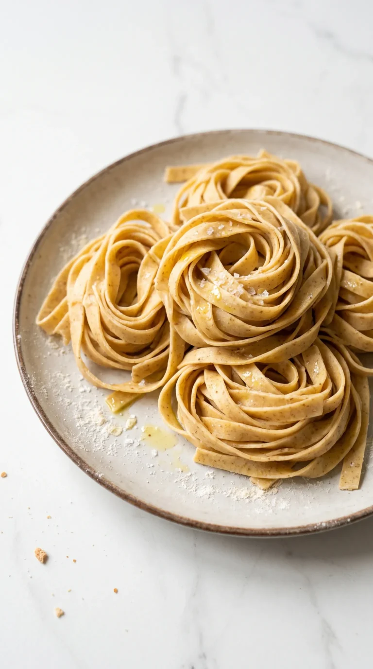 Selbstgemachte Sauerteig-Pasta: Frische Dinkel-Tagliatelle