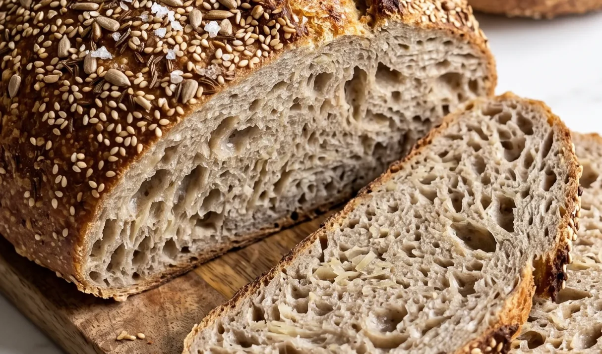 Herzhaftes Sauerkrautbrot mit Senfkruste & Sauerteig
