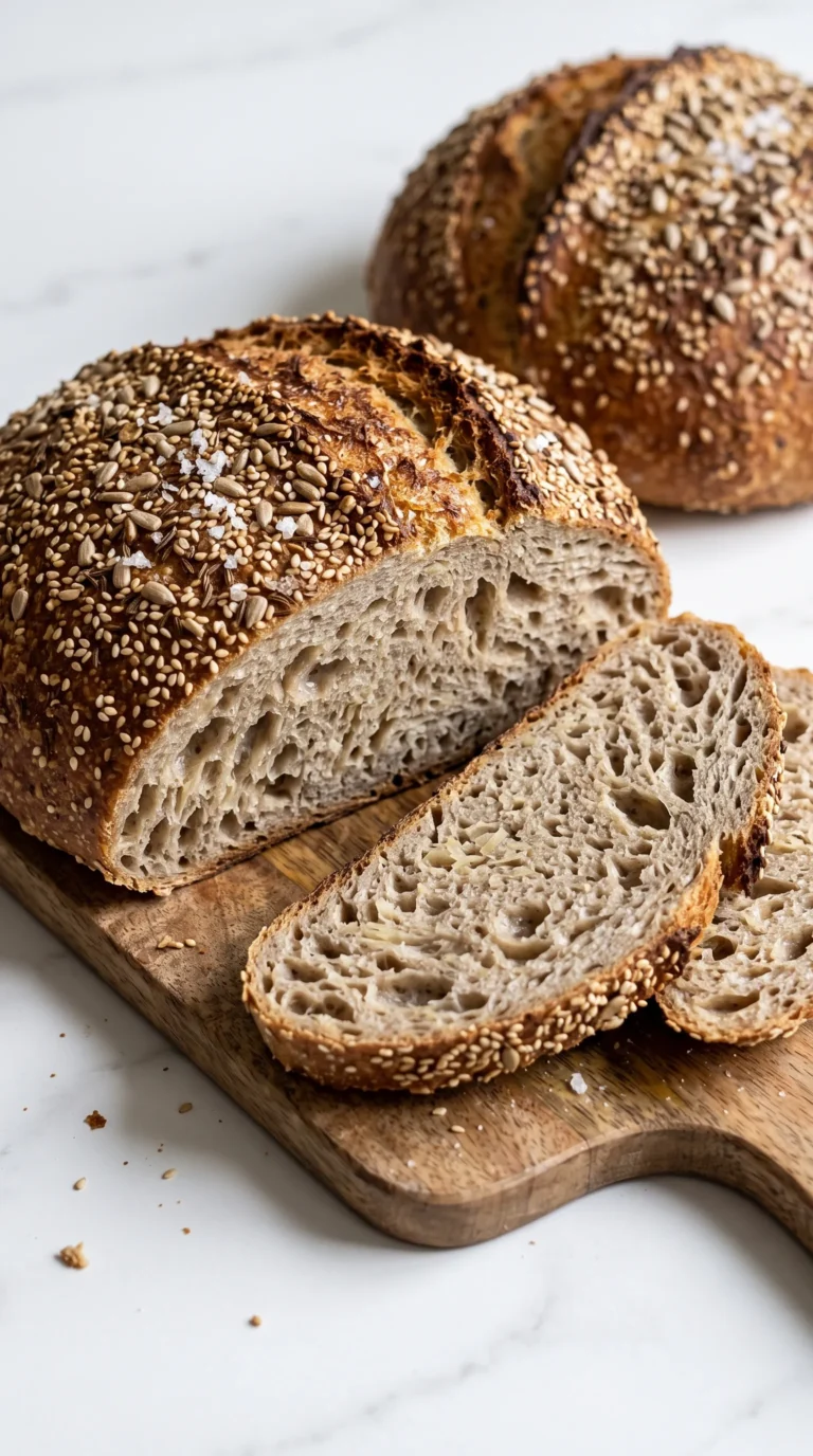 Herzhaftes Sauerkrautbrot mit Senfkruste & Sauerteig