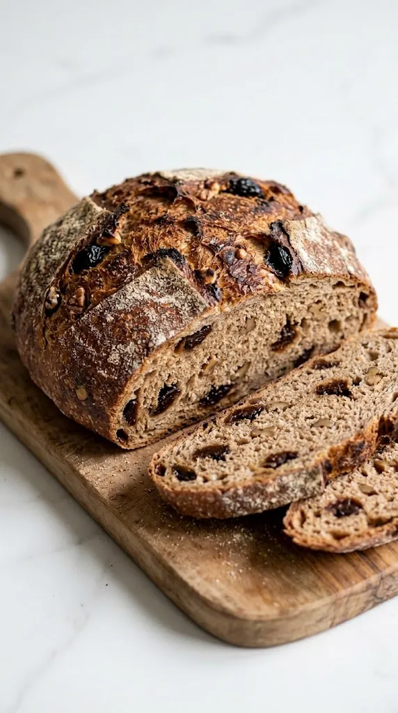 Walnuss-Pflaumenbrot mit Sauerteig: Saftiges Herbstbrot