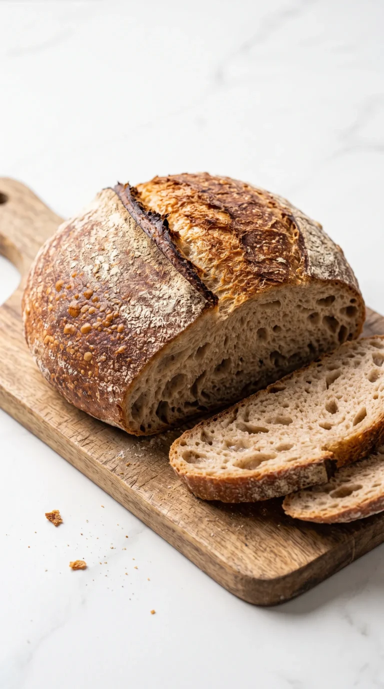 Sauerteig-Bauernbrot ohne Hefe: Krustenbrot aus dem Dutch Oven
