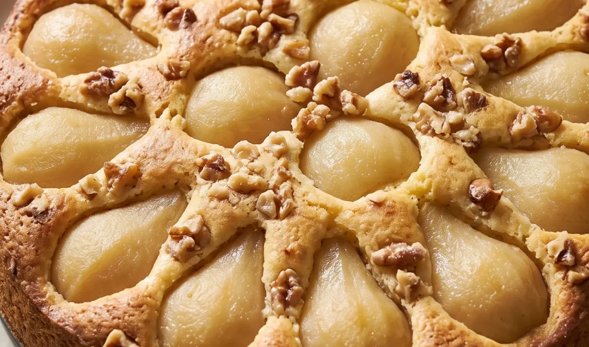 Schneller Birnenkuchen mit Walnüssen: Saftig und einfach
