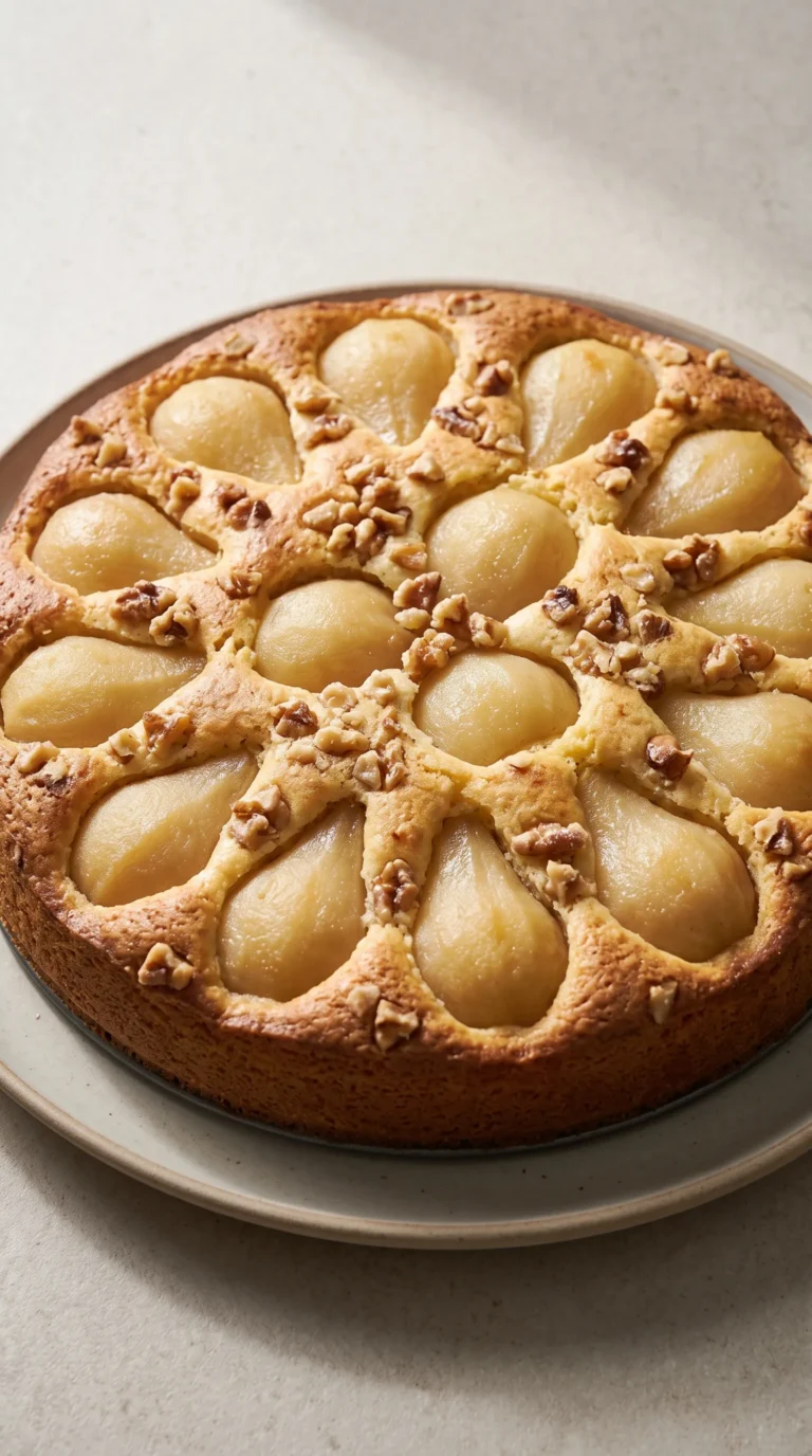 Schneller Birnenkuchen mit Walnüssen: Saftig und einfach