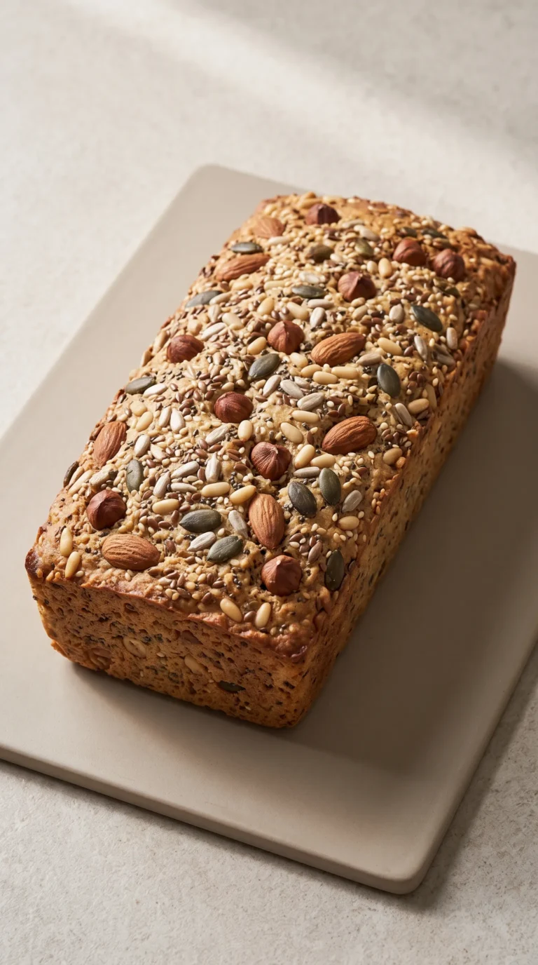 Körner-Nuss-Brot ohne Mehl: Saftiges Low Carb Rezept