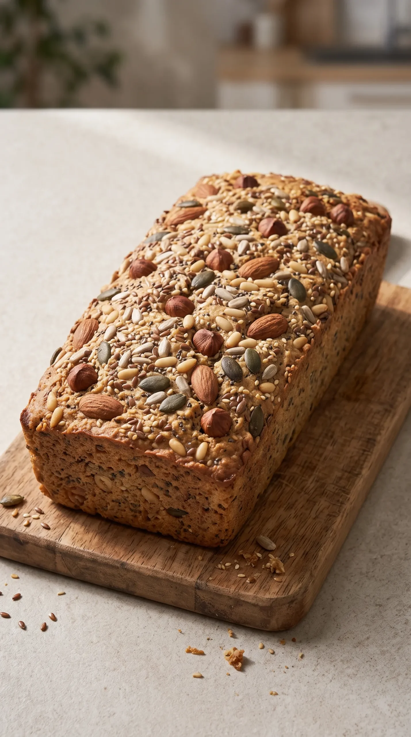 Körner-Nuss-Brot ohne Mehl: Saftiges Low Carb Rezept