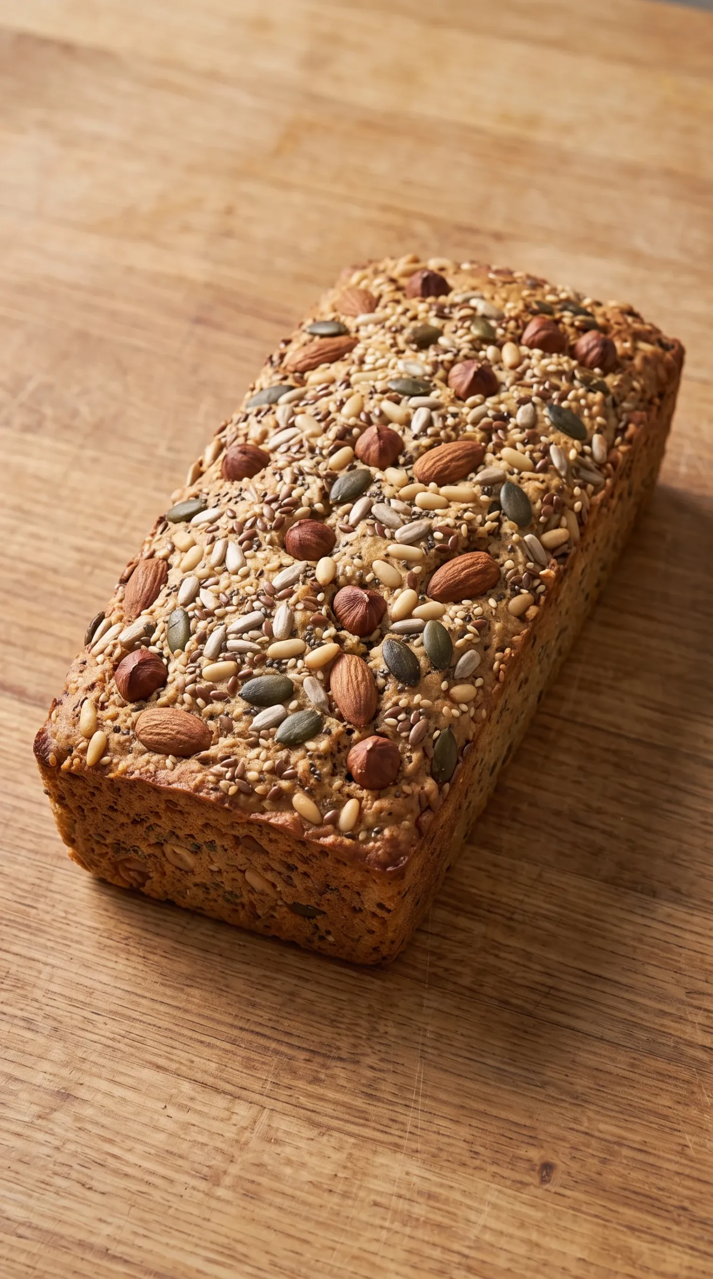 Körner-Nuss-Brot ohne Mehl: Saftiges Low Carb Rezept
